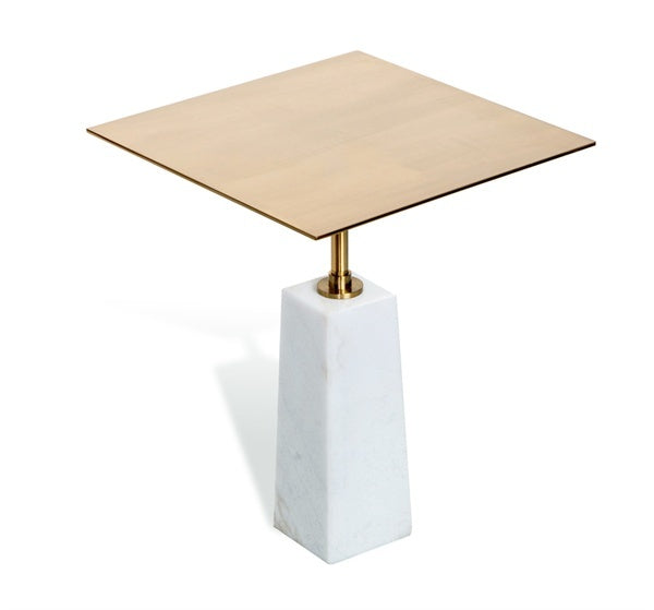 BECK SQUARE SIDE TABLE- WHT