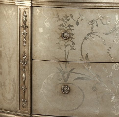 MELROSE DEMILUNE DRAWERS SIDEBOARD