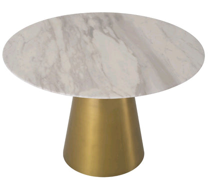 DINNIG TABLE NATHAN BRUSHED BRASS FINISH