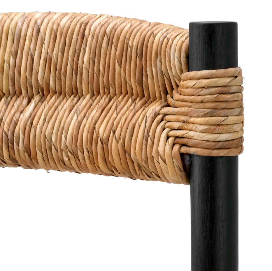 DINING CHAIR COSBY SEAGRASS BLACK