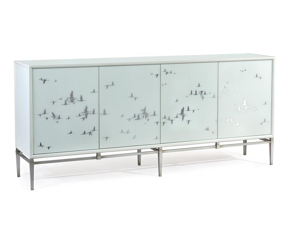 SILVER BIRD MIGRATION CREDENZA
