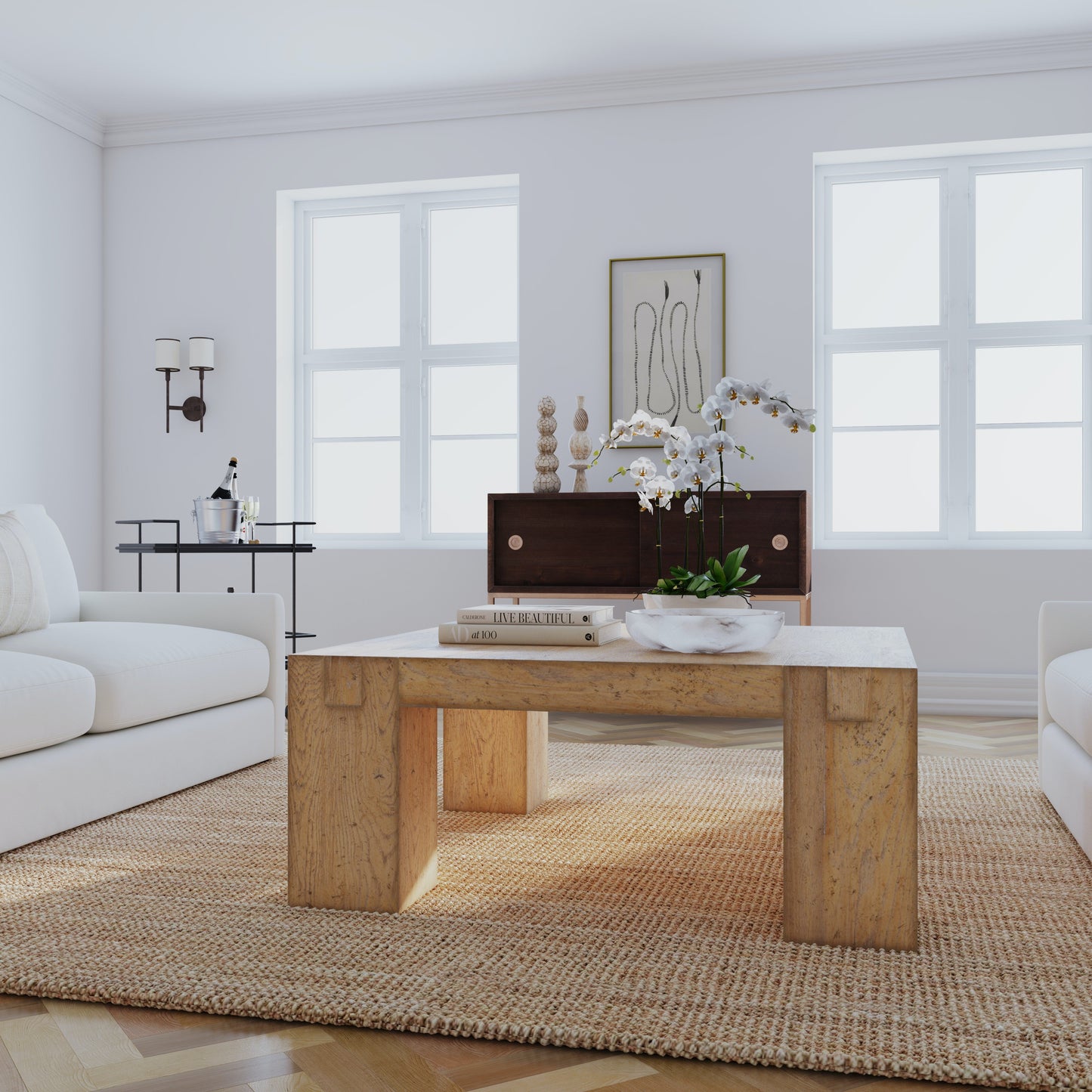 CHUNCKY SQUARE COCKTAIL TABLE
