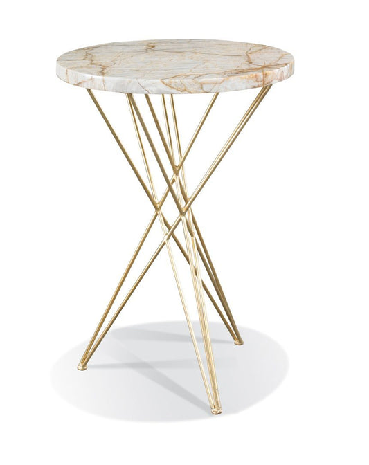 EZRA ROUND ACCENT TABLE