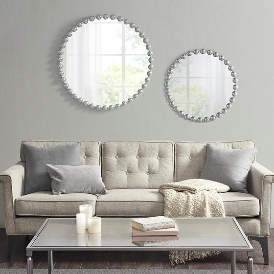 MARLOWE BEADED ROUND MIRROR