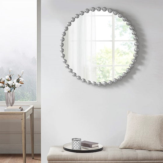 MARLOWE BEADED ROUND MIRROR