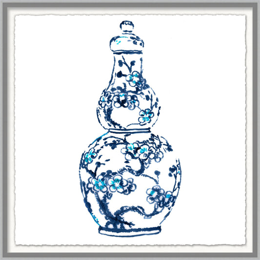 CHINOISERIE VASE 3 FRAMED WALL ART