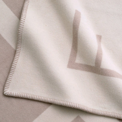 BLANKET ZERA PLAID OFF-WHITE