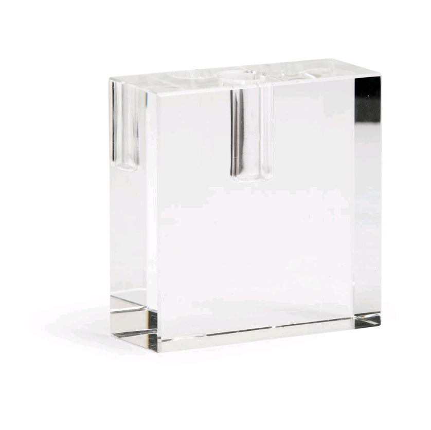 TRIFOIL CRYSTAL CANDLEHOLDER