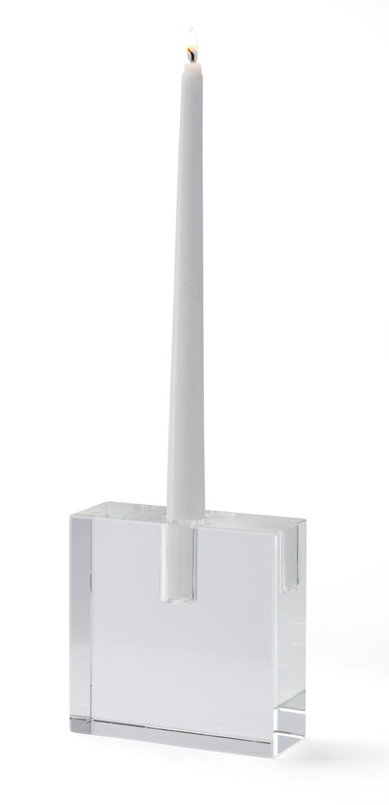 TRIFOIL CRYSTAL CANDLEHOLDER