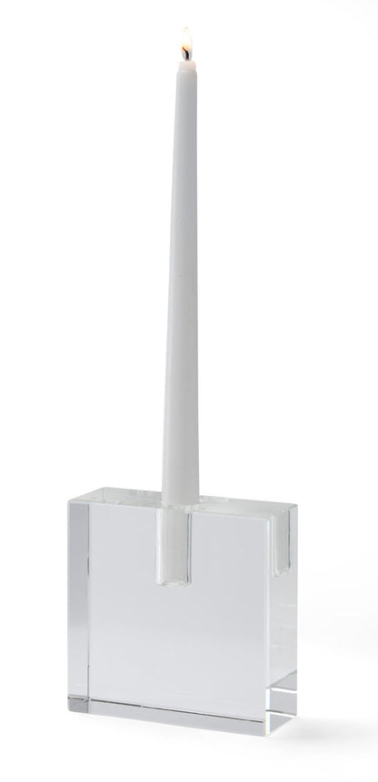 TRIFOIL CRYSTAL CANDLEHOLDER
