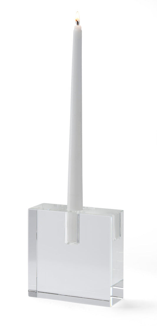 TRIFOIL CRYSTAL CANDLEHOLDER
