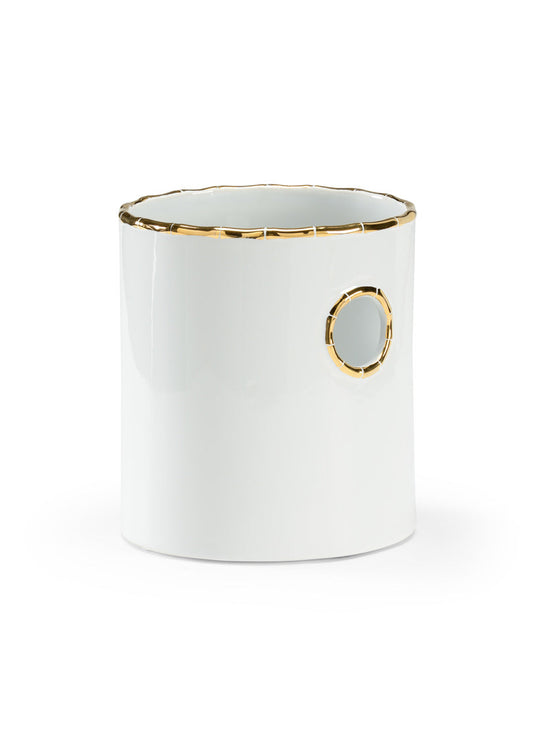 BAMBOO CERAMIC CACHEPOT-LG