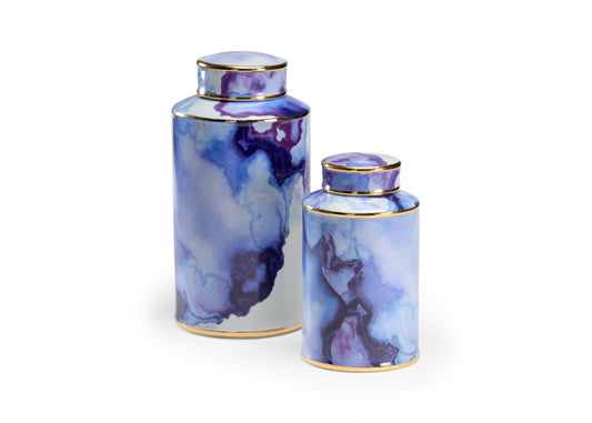 AZUL POOL CANISTER/ SET OF 2
