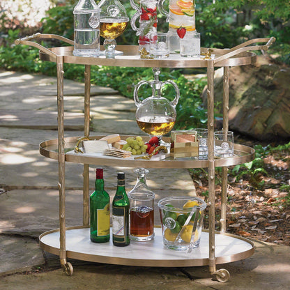 ARBOR BAR CART- BRASS