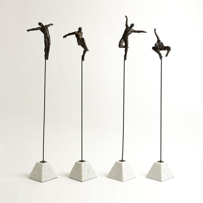 BACK DIVE BRONZE SCULPTURE
