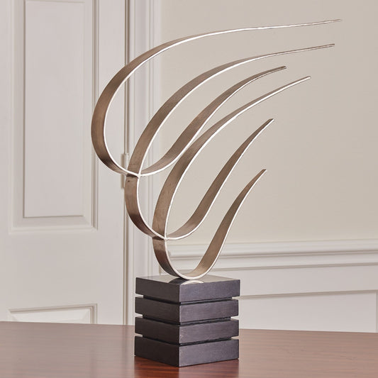 SWOOSH SCULPTURE- NICKEL