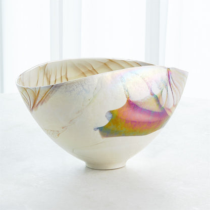IVORY OVAL BOWL- LG
