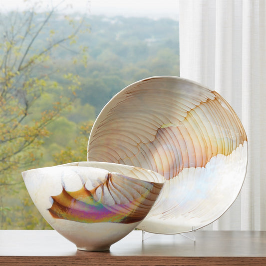 IVORY OVAL BOWL- LG
