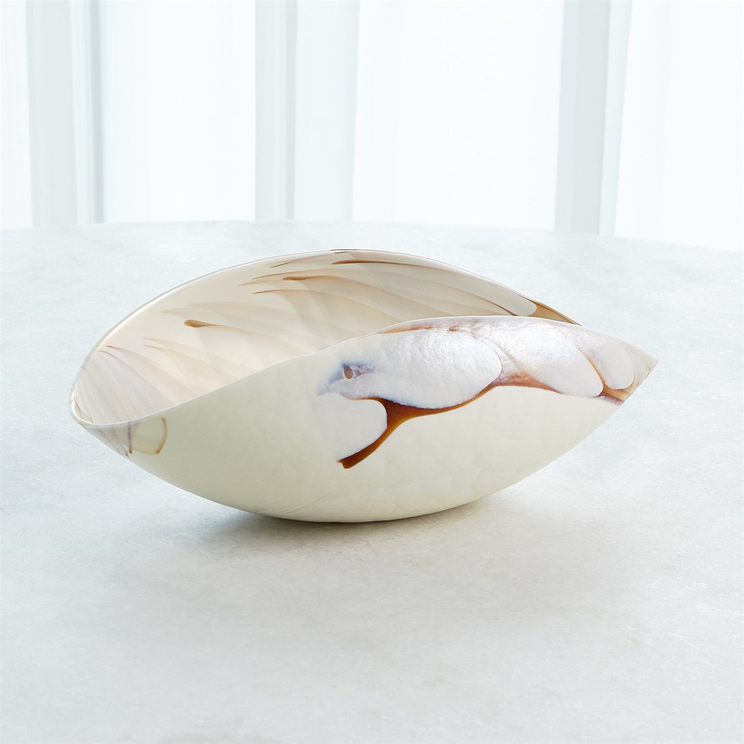 IVORY OVAL BOWL- SM