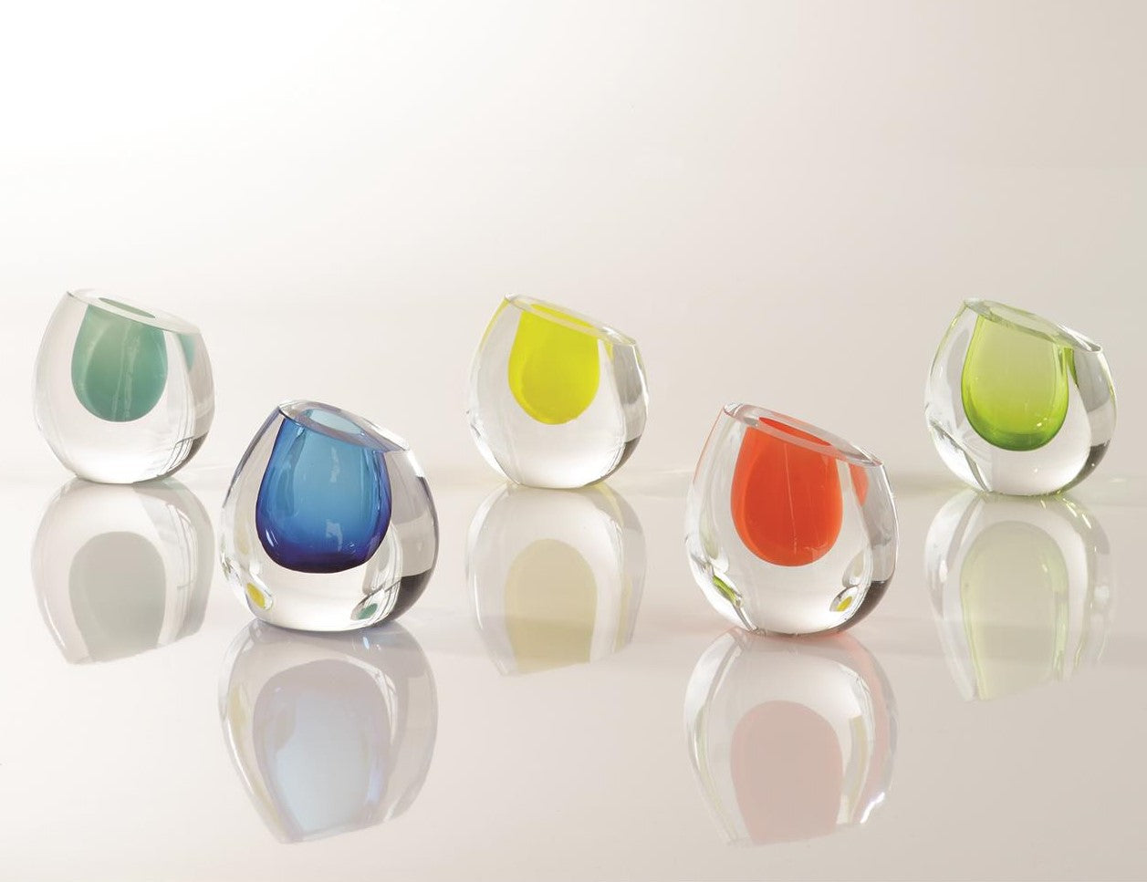 COLOR DROP VASE- LEMON