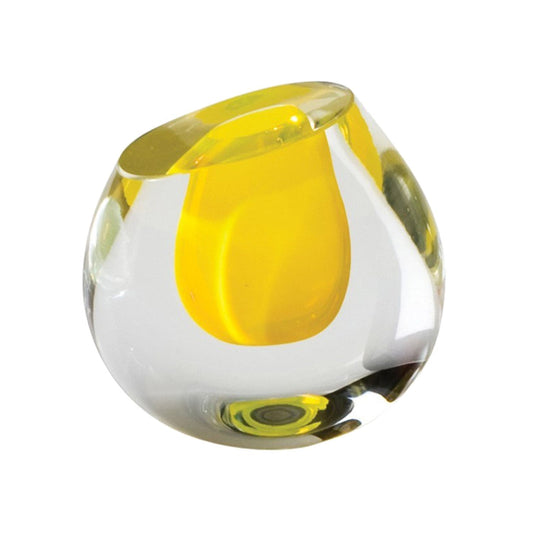 COLOR DROP VASE- LEMON