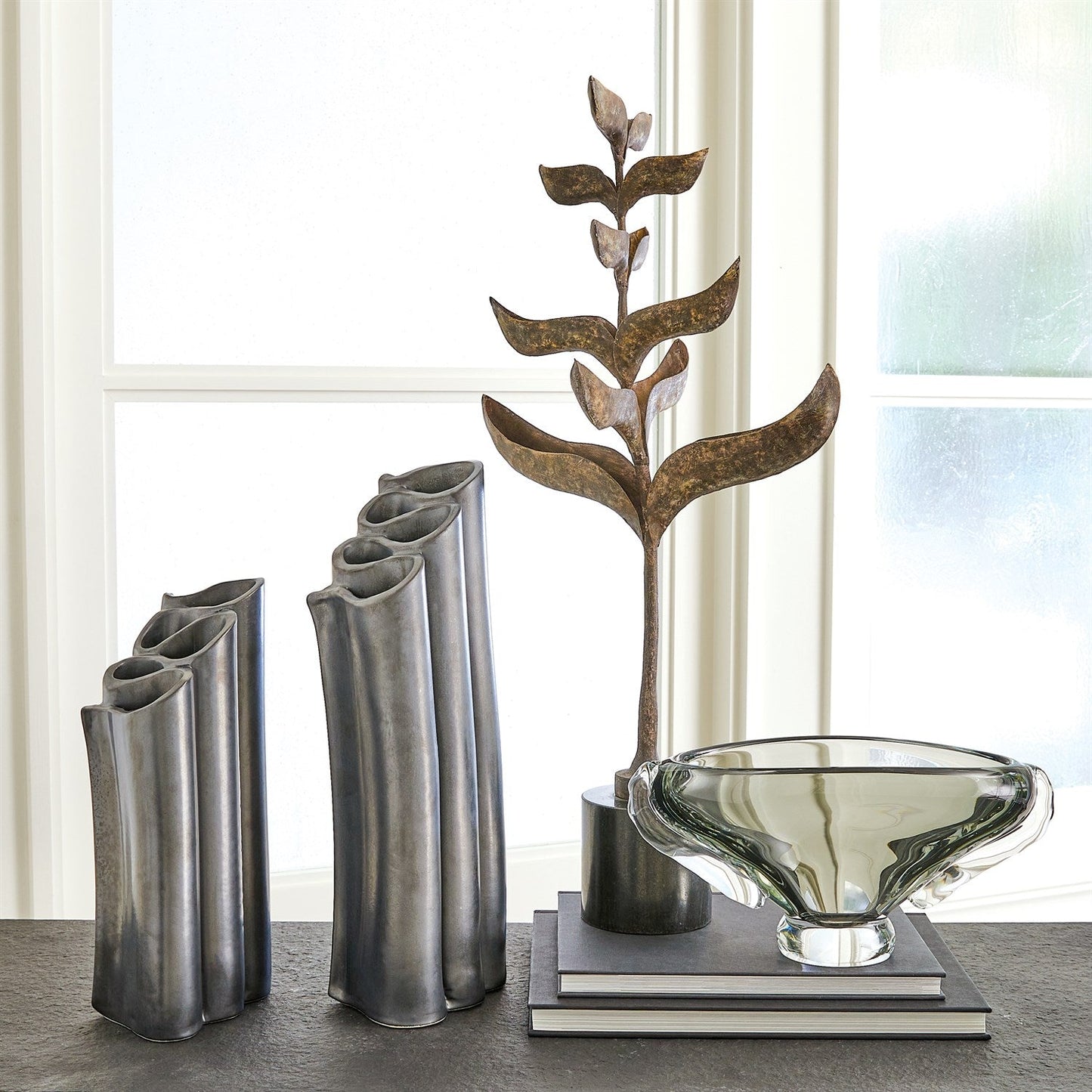 WINGED BOWL- GREY