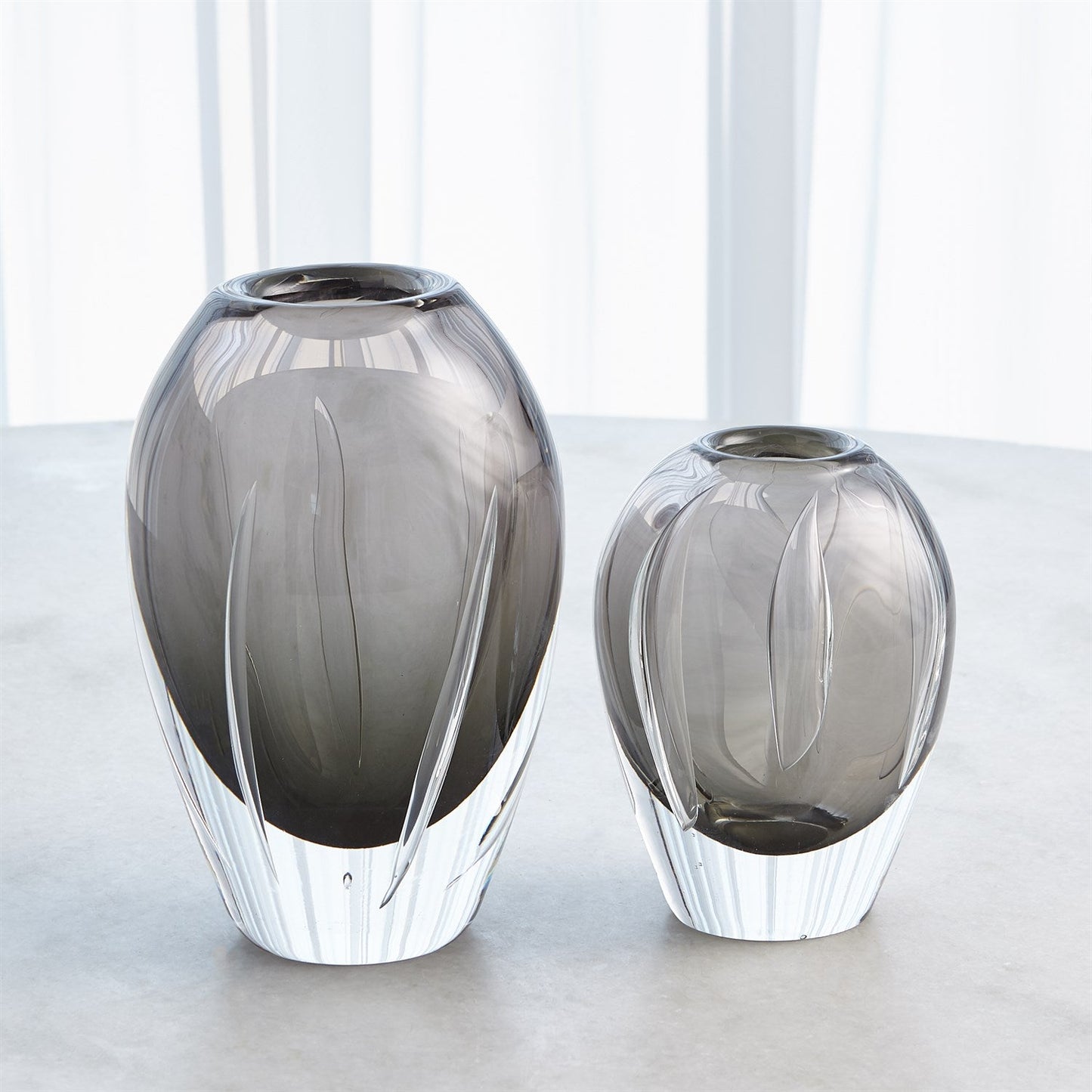SPLIT VASE GREY- LG