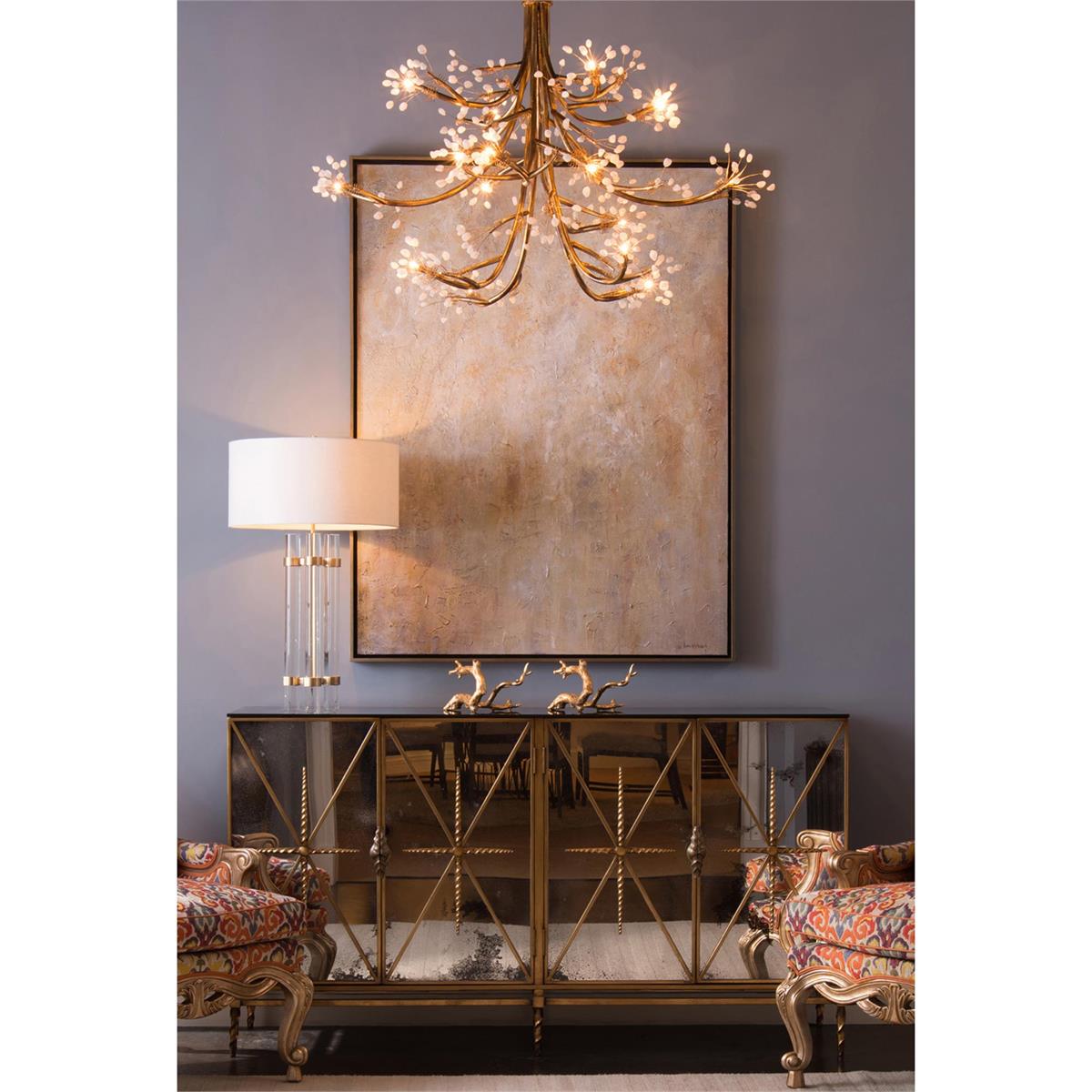 GLASS ROD TABLE LAMP