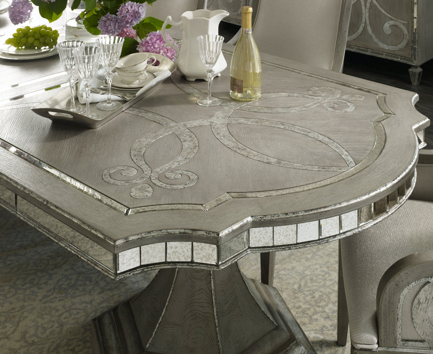 CANTON EXTENDABLE RECTANGULAR DINING TABLE