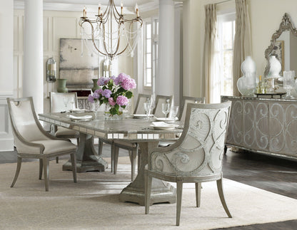 CANTON EXTENDABLE RECTANGULAR DINING TABLE