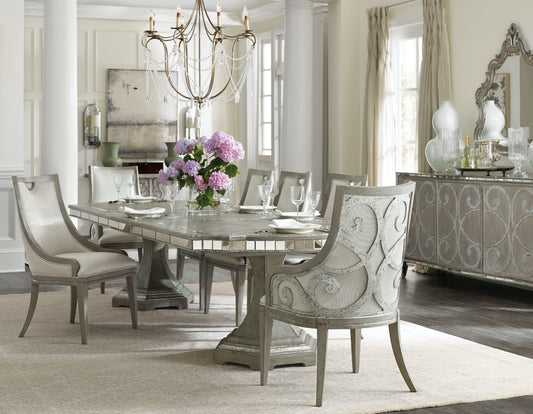 CANTON EXTENDABLE RECTANGULAR DINING TABLE