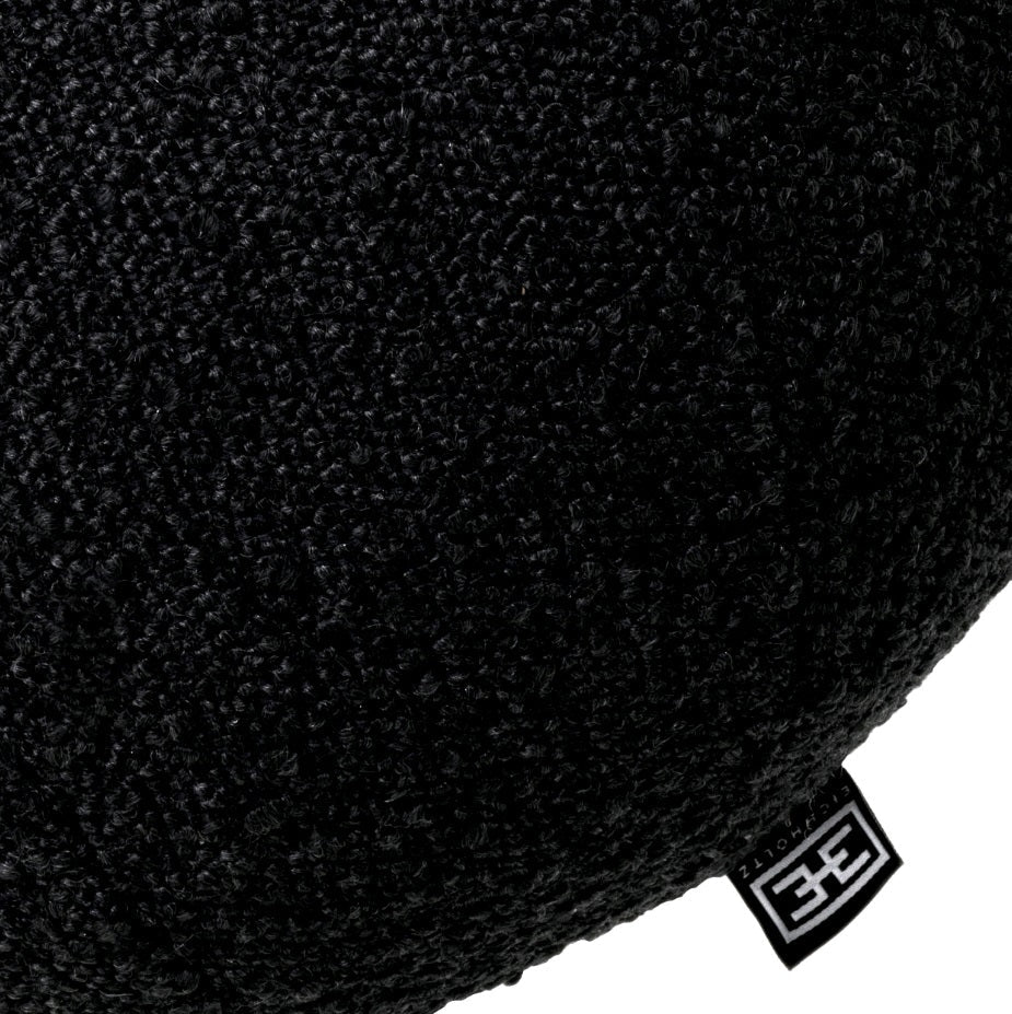 CUSHION PALLA-SM BOUCLE BLACK SPHERE